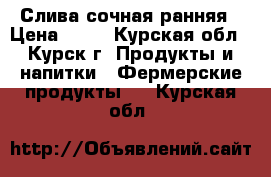 Слива сочная ранняя › Цена ­ 40 - Курская обл., Курск г. Продукты и напитки » Фермерские продукты   . Курская обл.